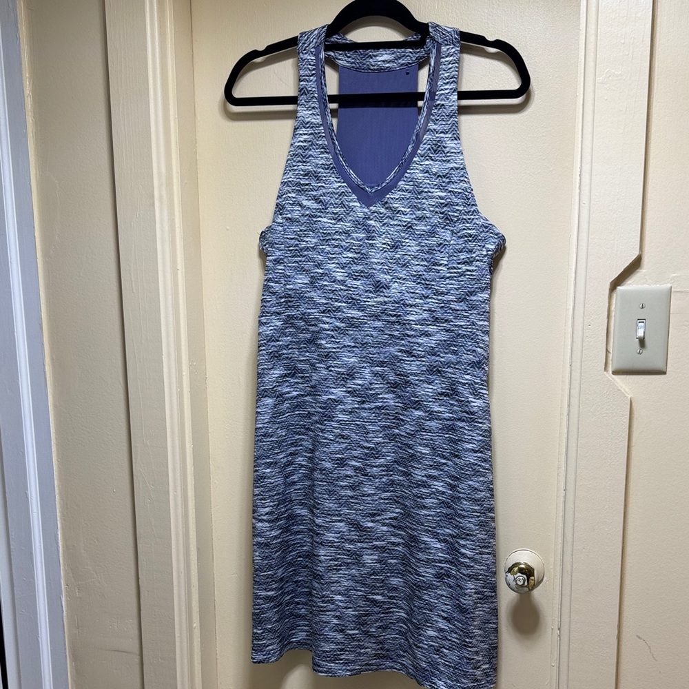 MPG Navy and White Patterned Dress
